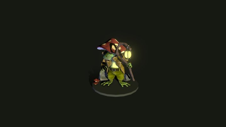 Froggy The Adventurer 3D Model