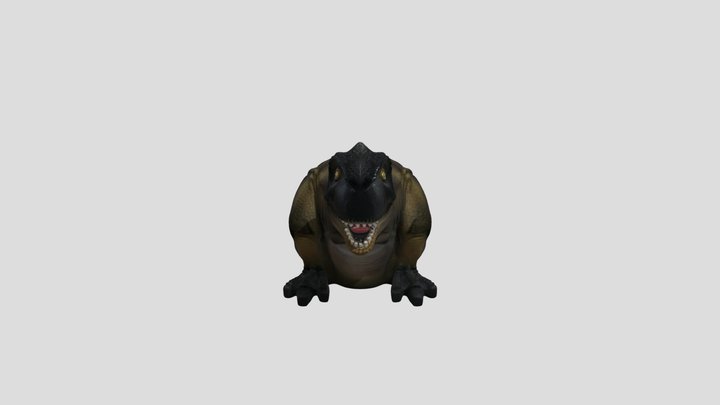Sitting Tyrannosaurus Rex 3D Model