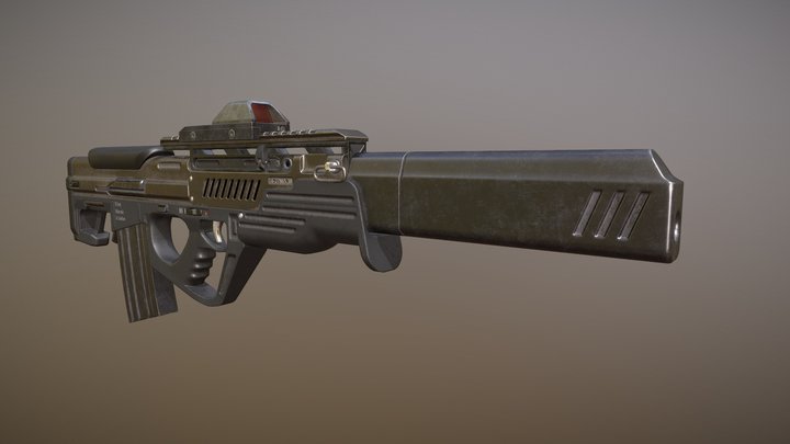 D.P. Arms Vulture mk.6 Assault rifle 3D Model