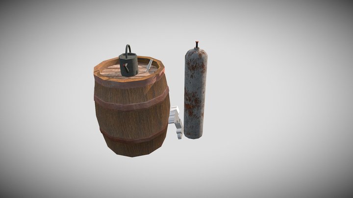 Forest Loner  - Model 2 More detailed props 3D Model