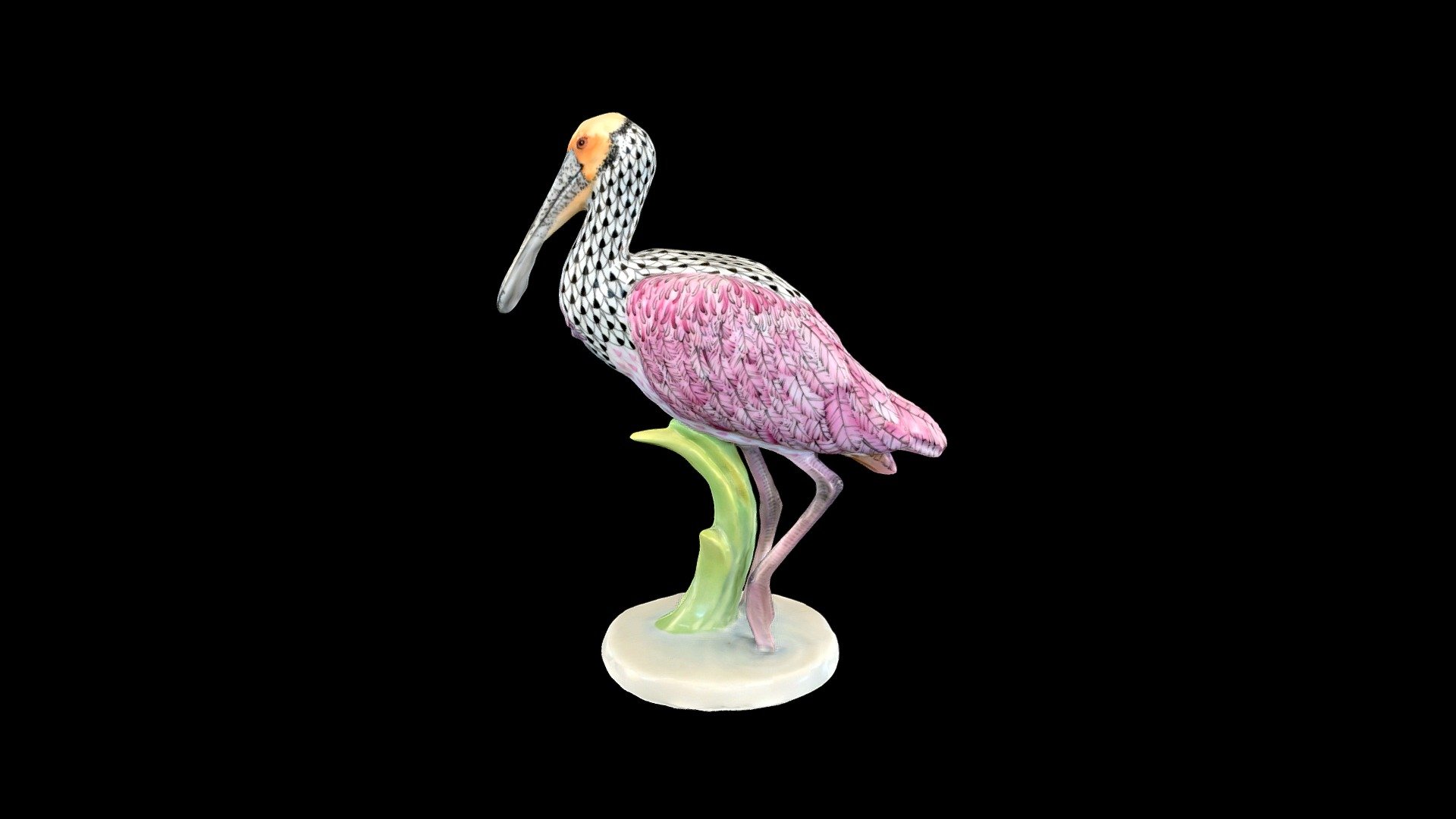 Spoonbill 16306000VHSP184 3D model by Herend Porcelain Manufactory