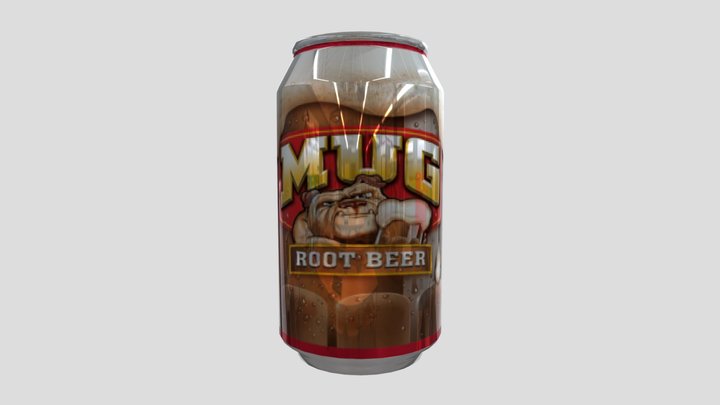 Mug Root Beer Can 3D Model