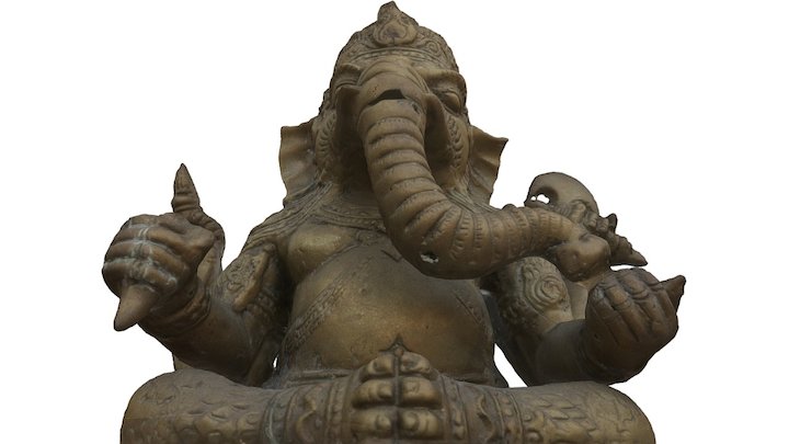 Ganesha miniature photogrammetry 3D Model