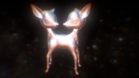 Two headed deer 3D Model