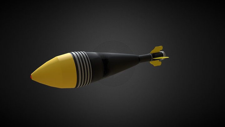 Mortar Shell 3D Model