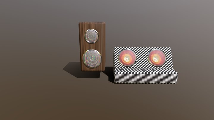 Högtalare 3D Model
