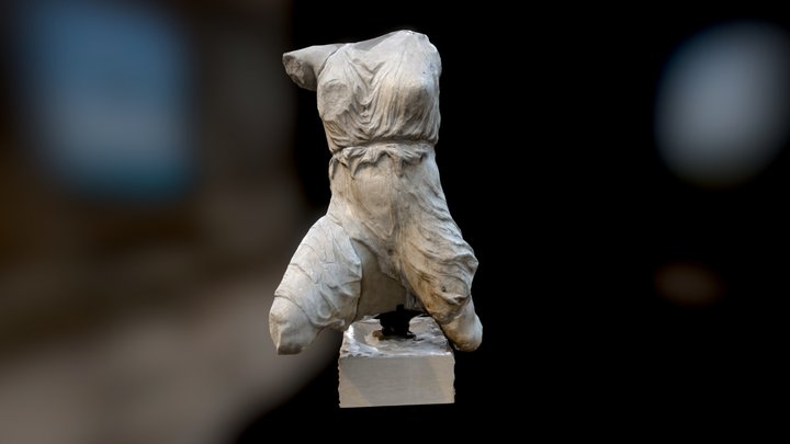 Figure Of Iris, West Pediment Of The Parthenon – Free 3D Model STL