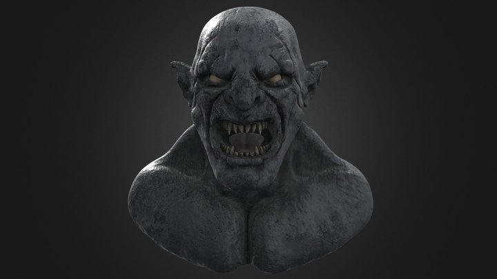 Ogro del hobbit Fbx texturizado 3D Model
