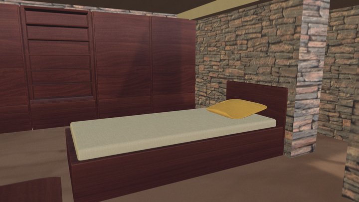 Fallingwater_House_Interior 3D Model