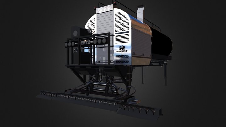 Asphalt distributor_Gefest 3D Model