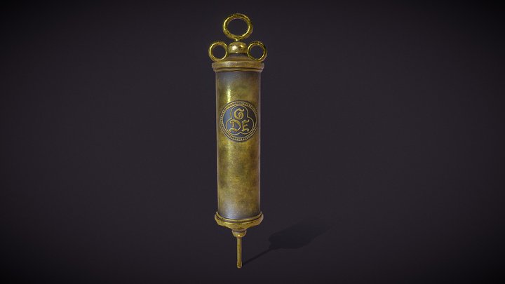 Vintage Medieval Medical Syringe FBX – Modèle 3D gratuit STL