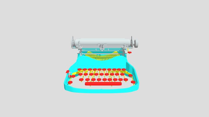 Typewriter Final2 3D Model