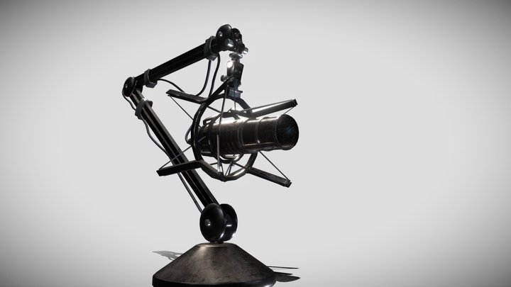 Studio Microphone 3D Model