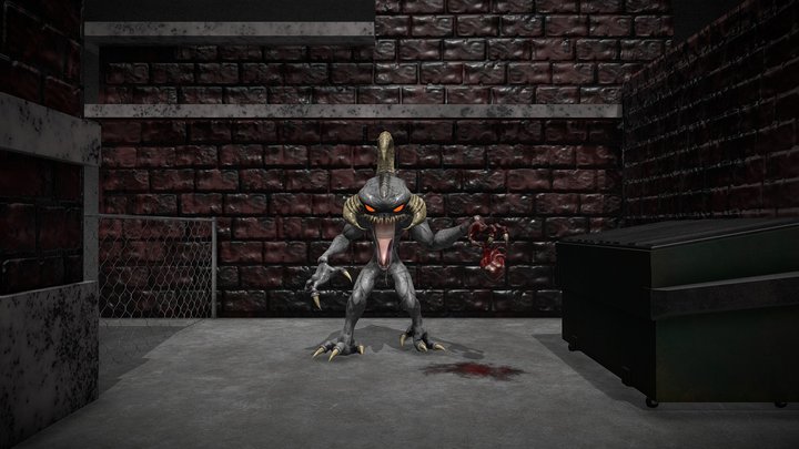 Violator in Alleyway 3D Model