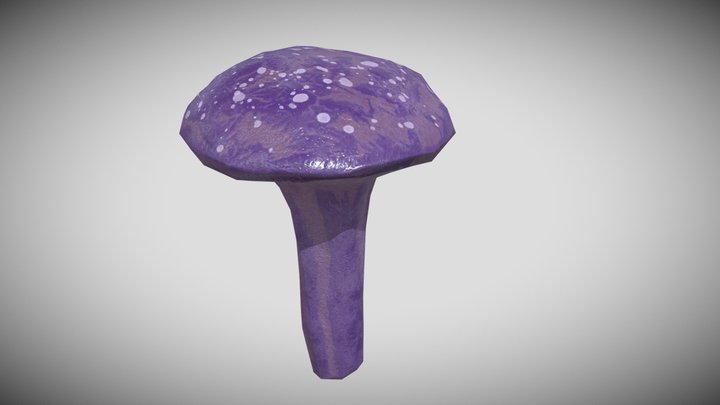 Low Poly Mushroom 3D Model