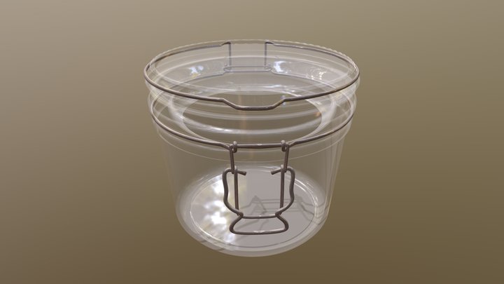 Bote Cristal con tapa – Modello 3D gratuito STL