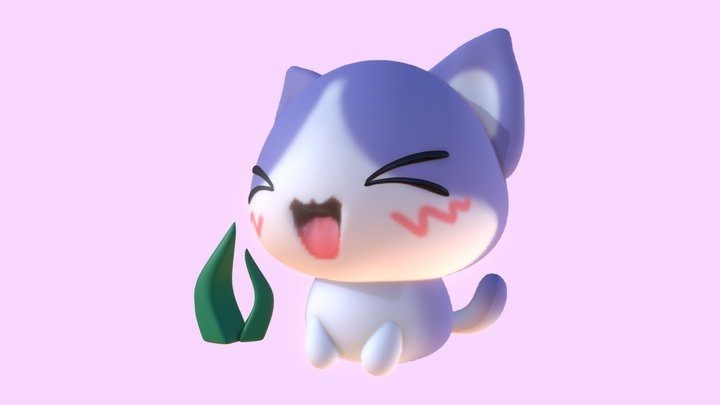 Cute Cat Model 3D Model