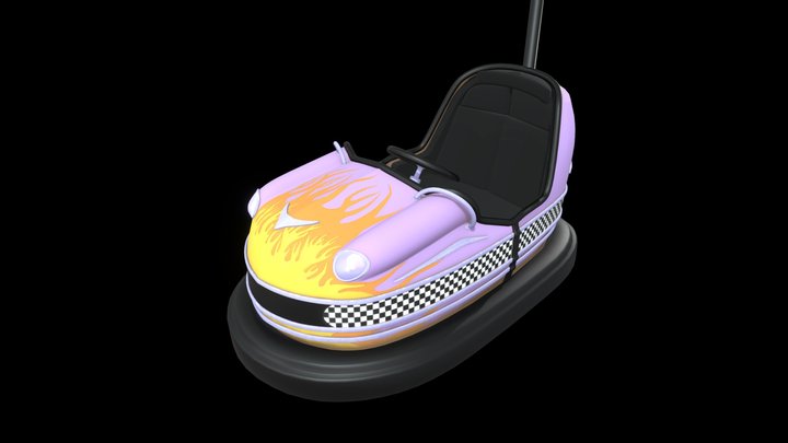 Flamey bumper car 3D Model
