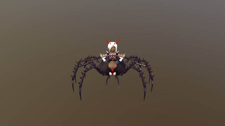 Spider Girl 3D Model