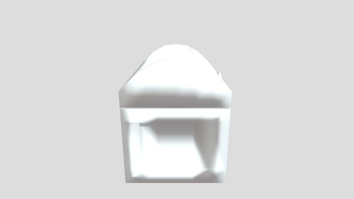 Low-poly-cartoon-chest 3D Model
