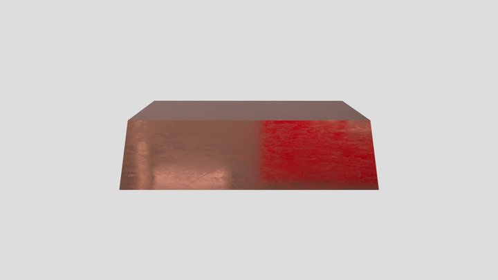 (Free) Realistic Copper Bar 3D Model