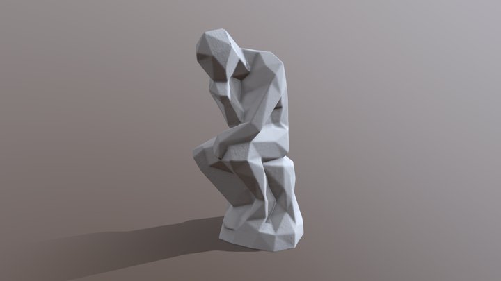The Thinker (Le Penseur) 3D Model