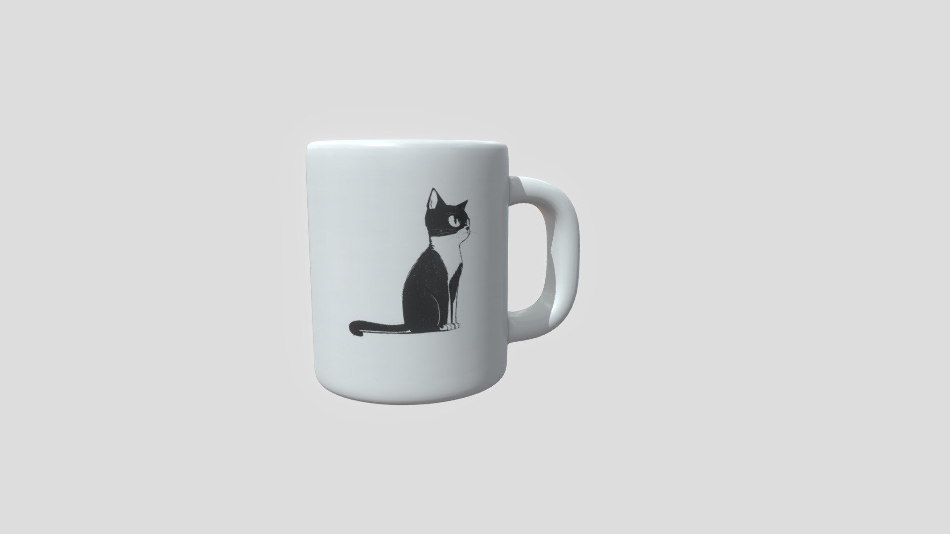 Cat Mug - Buy Royalty Free 3D model by captainapoc [62be048 ...