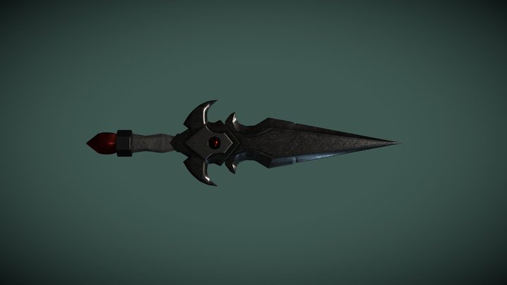 Highpoly Dagger 3D Model