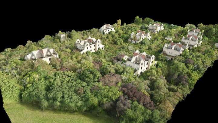 Modélisation d'un ancien terrain militaire 3D Model
