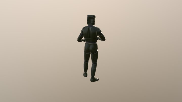 Super Soldier Sci-Fi 3D Model