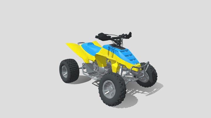 Suzuki Quadzilla 500 ATV 3D Model
