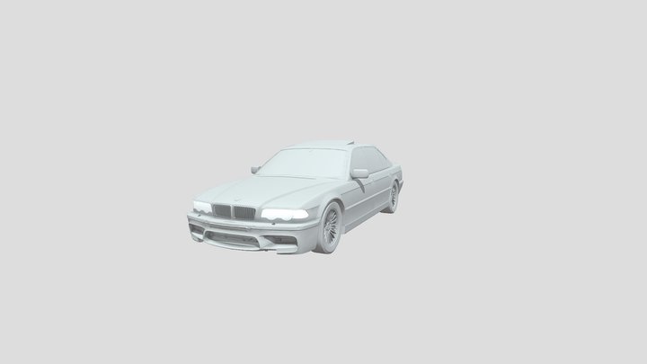 E38 BMW 3D Model