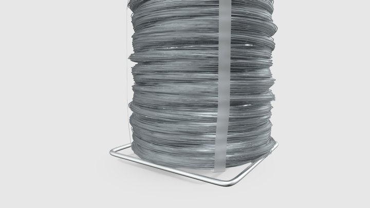 Filo-acciaio-zincato 3D Model