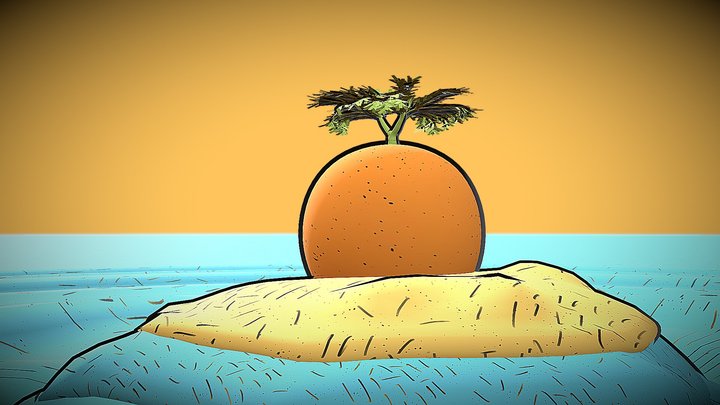 Orange Tree 3D Model