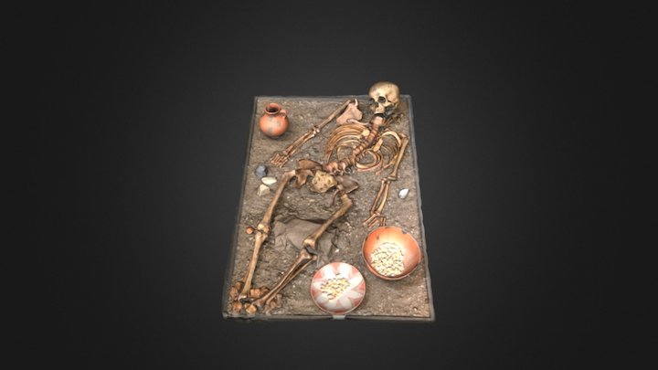 Funerary context recreation, Central Chile 3D Model