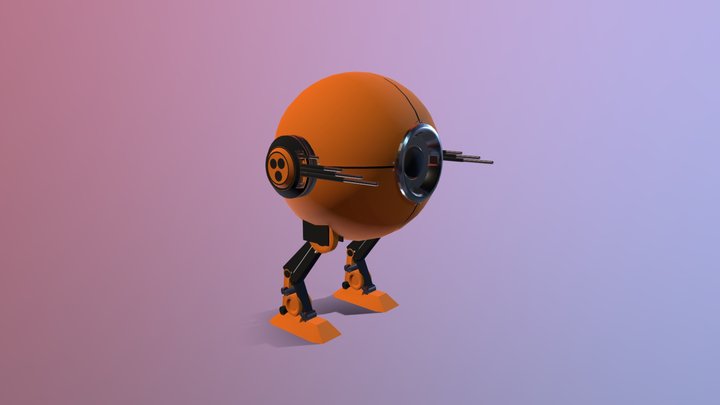 Sci fi robot 3D Model
