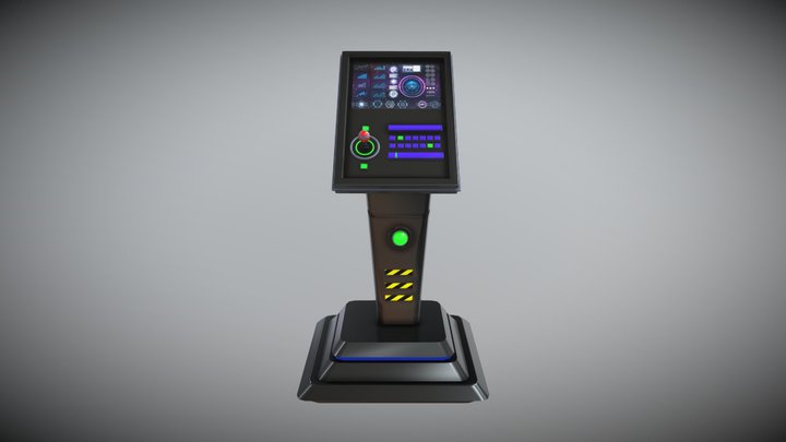 Sci- Fi Panel 3D Model