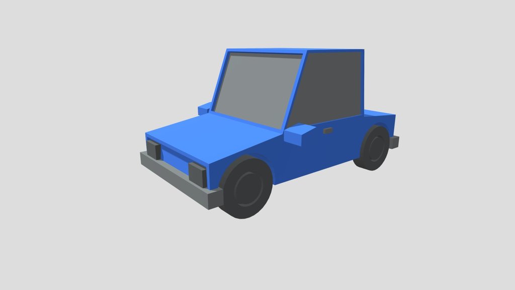 Low Poly Car (Cartoonish Car)