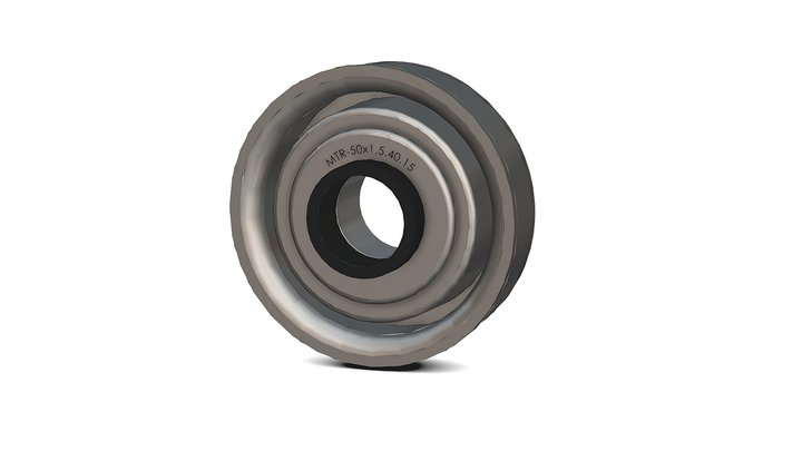 MTR-50x1.5.40.15 ZZ Metal Roller Bearing 3D Model
