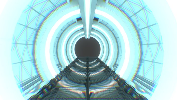 Tunnel Scifi Modular 3D Model