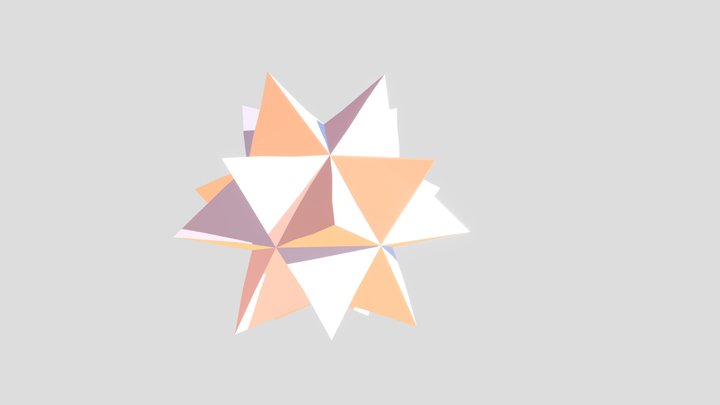 Stellated Icosahedron 3D Model