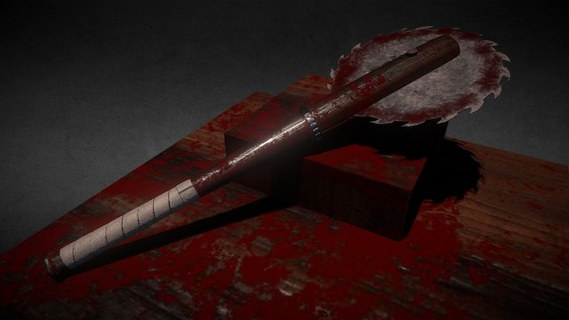 (Animation) - Salvaged, Baseball Bat, 3D Model