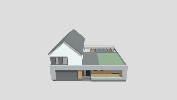 családi ház vázlatterv 3D Model