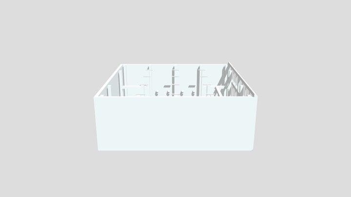 TDKO_SalleBoxe_v1_SsPoutres 3D Model