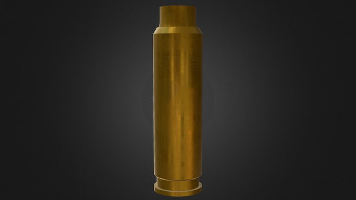 Rifle Bullet Casing 3D Model