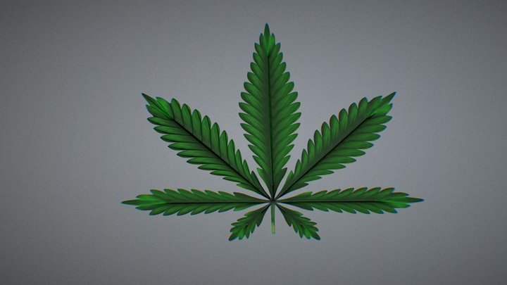 Marihuana Leaf ~ Extreme Supreme 420 3D Model