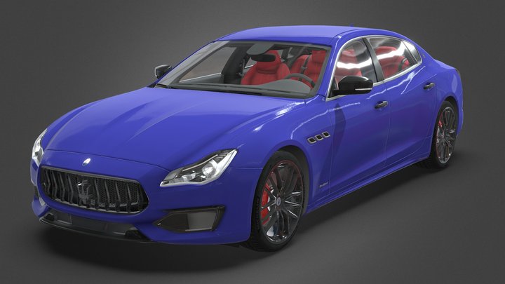AC - Maserati Quattroporte [FREE] 3D Model