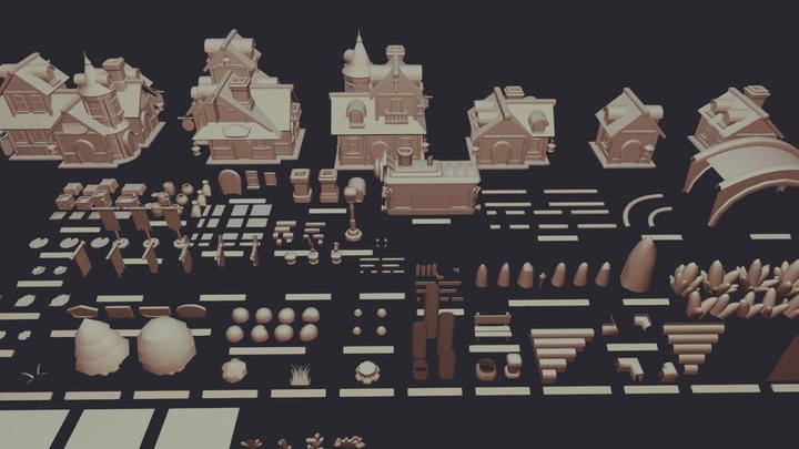 150+ Fantasy Assets 3D Model