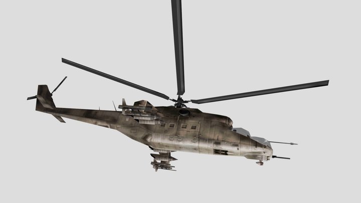 Metal Gear Solid 1 - Hind D 3D Model