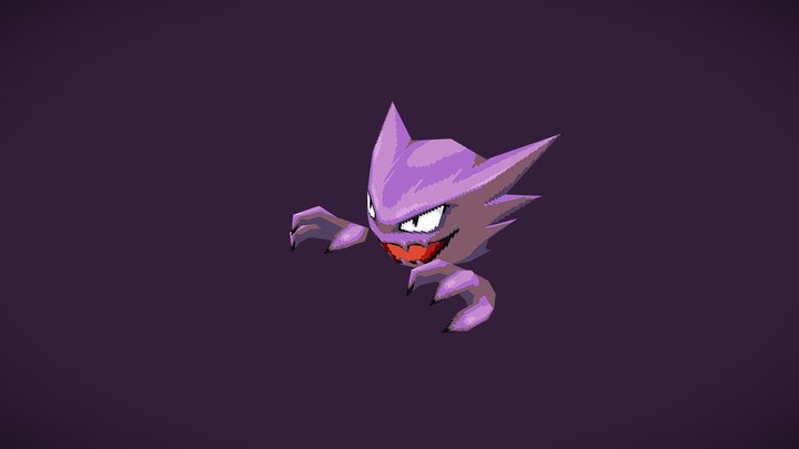 Low Poly Haunter 3D Model